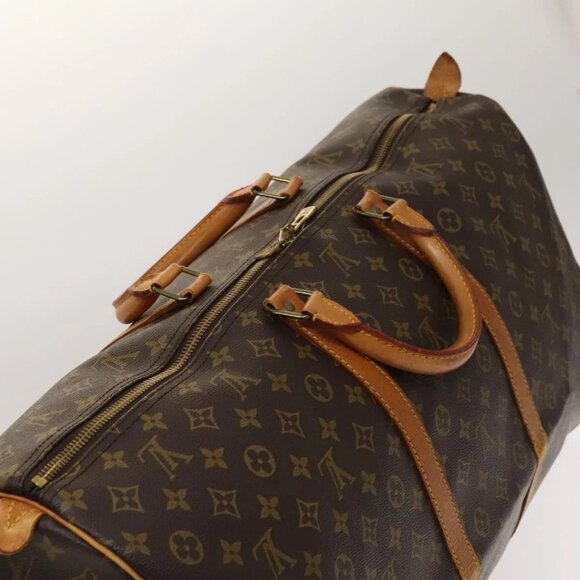 LOUIS VUITTON Monogram Keepall 60 Boston Bag M41422 LV Auth 123341 - Picture 7 of 16